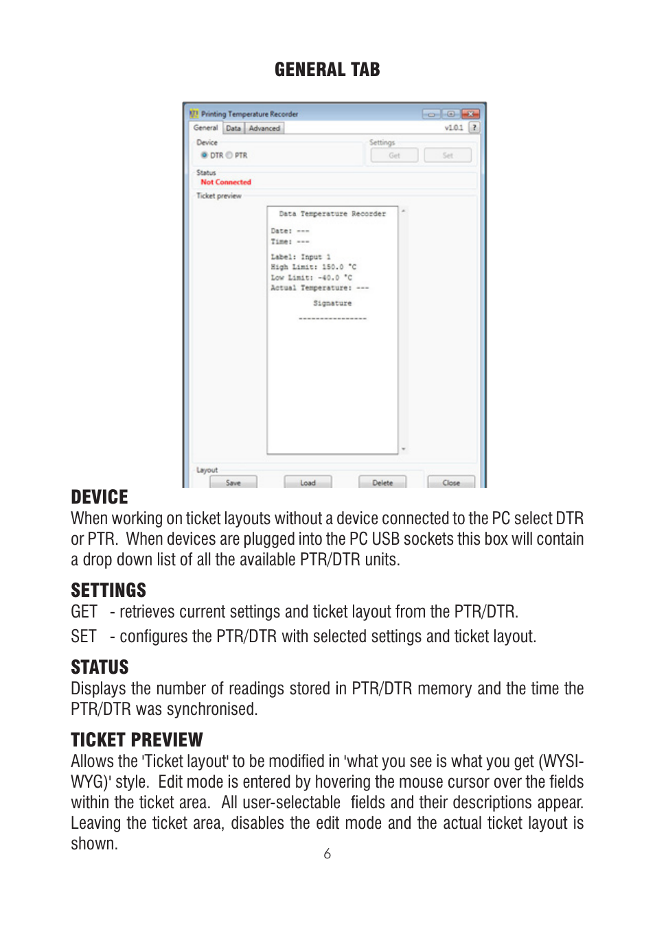 ThermoWorks 226-270 DATA TEMPERATURE RECORDER - DTR Software Manual User Manual | Page 6 / 24