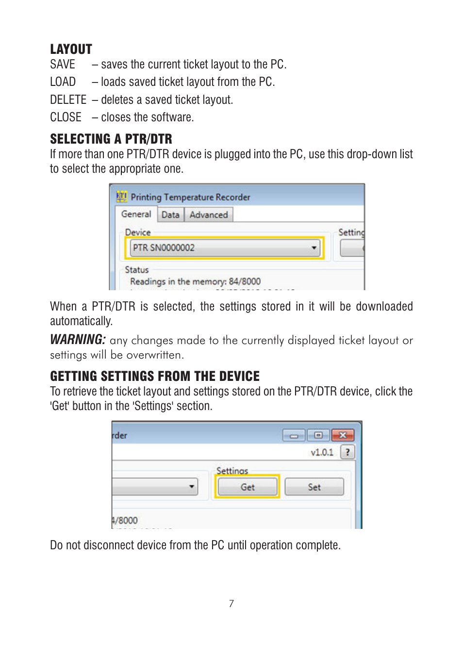 ThermoWorks 226-270 DATA TEMPERATURE RECORDER - DTR Software Manual User Manual | Page 7 / 24