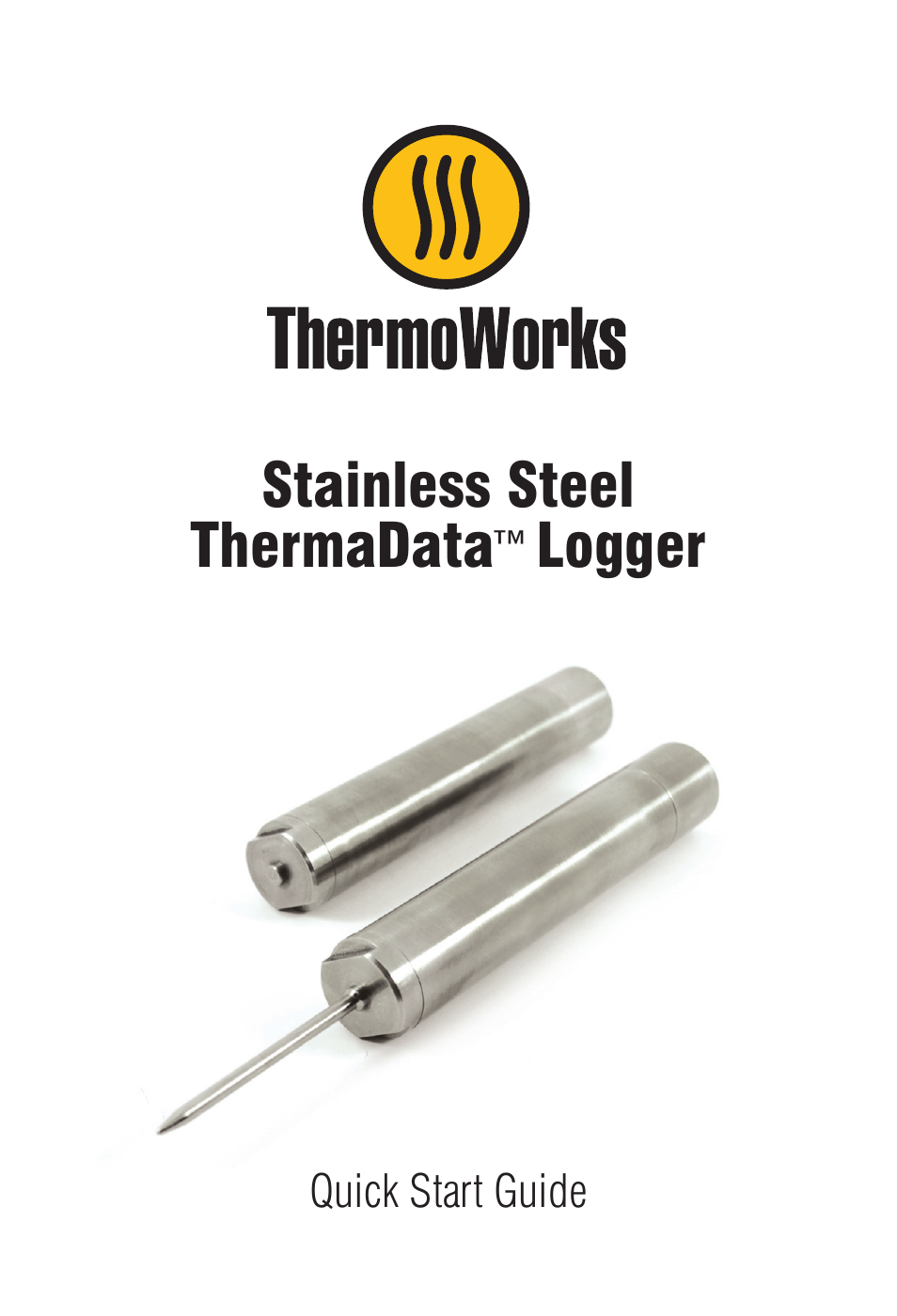ThermoWorks 293-933 THERMADATA STAINLESS STEEL TEMPERATURE LOGGERS User Manual | 4 pages
