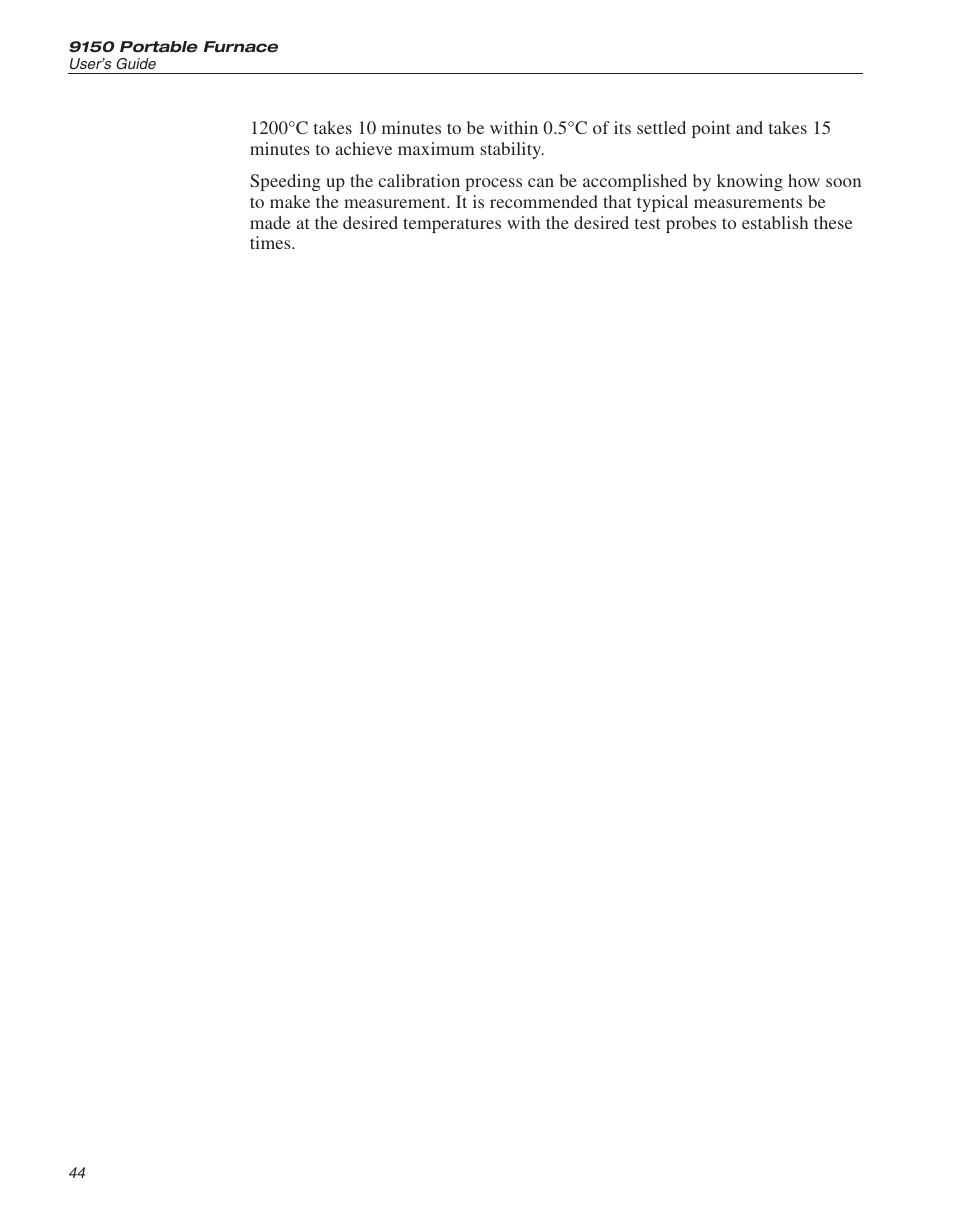 ThermoWorks 9150-X HART SCIENTIFIC 9150 THERMOCOUPLE FURNACE User Manual | Page 44 / 49