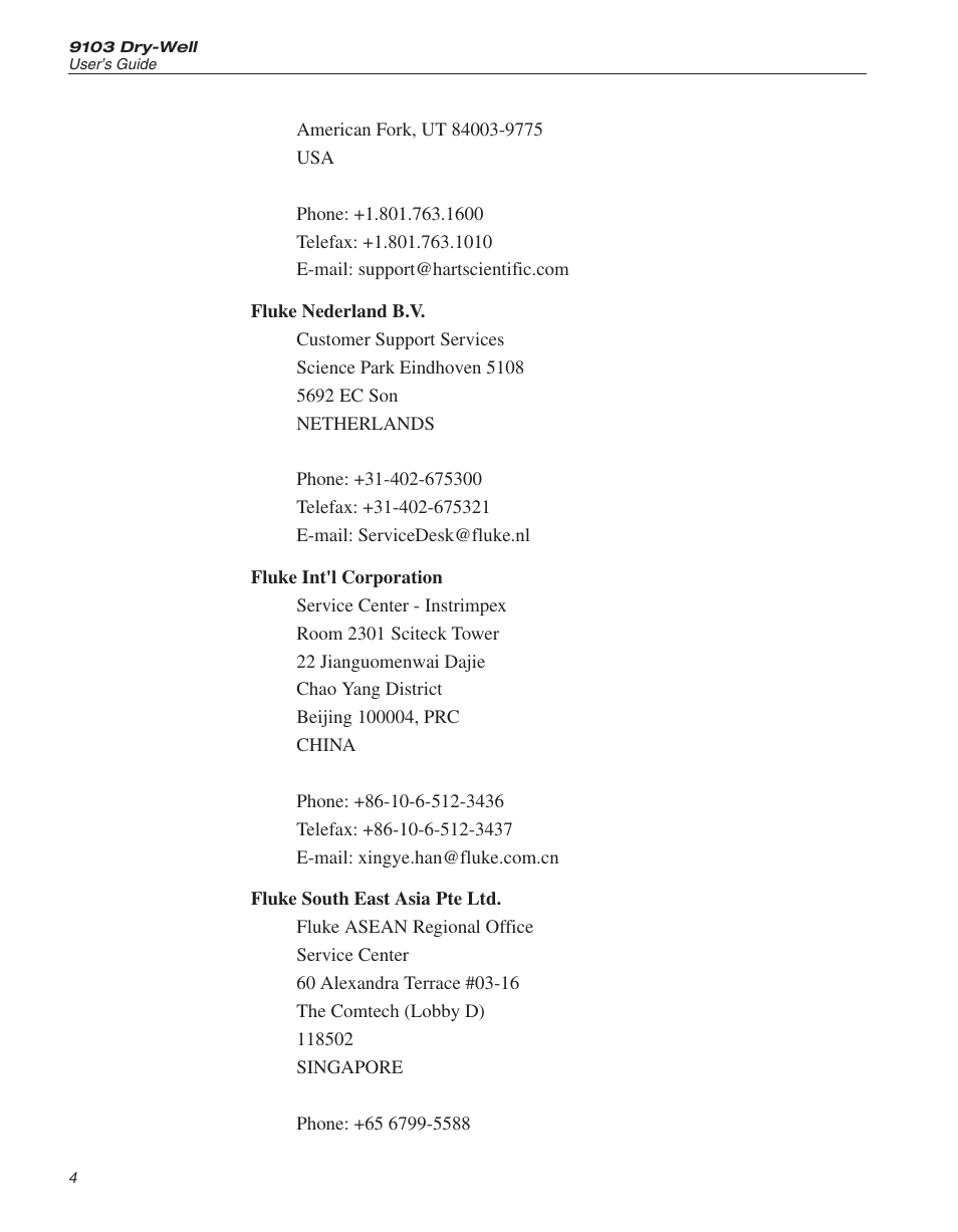 ThermoWorks 9103 HART SCIENTIFIC FIELD DRY-WELL TEMPERATURE CALIBRATORS User Manual | Page 11 / 46