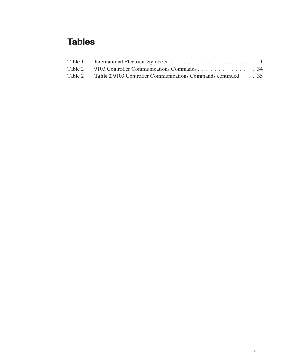 Tables | ThermoWorks 9103 HART SCIENTIFIC FIELD DRY-WELL TEMPERATURE CALIBRATORS User Manual | Page 7 / 46