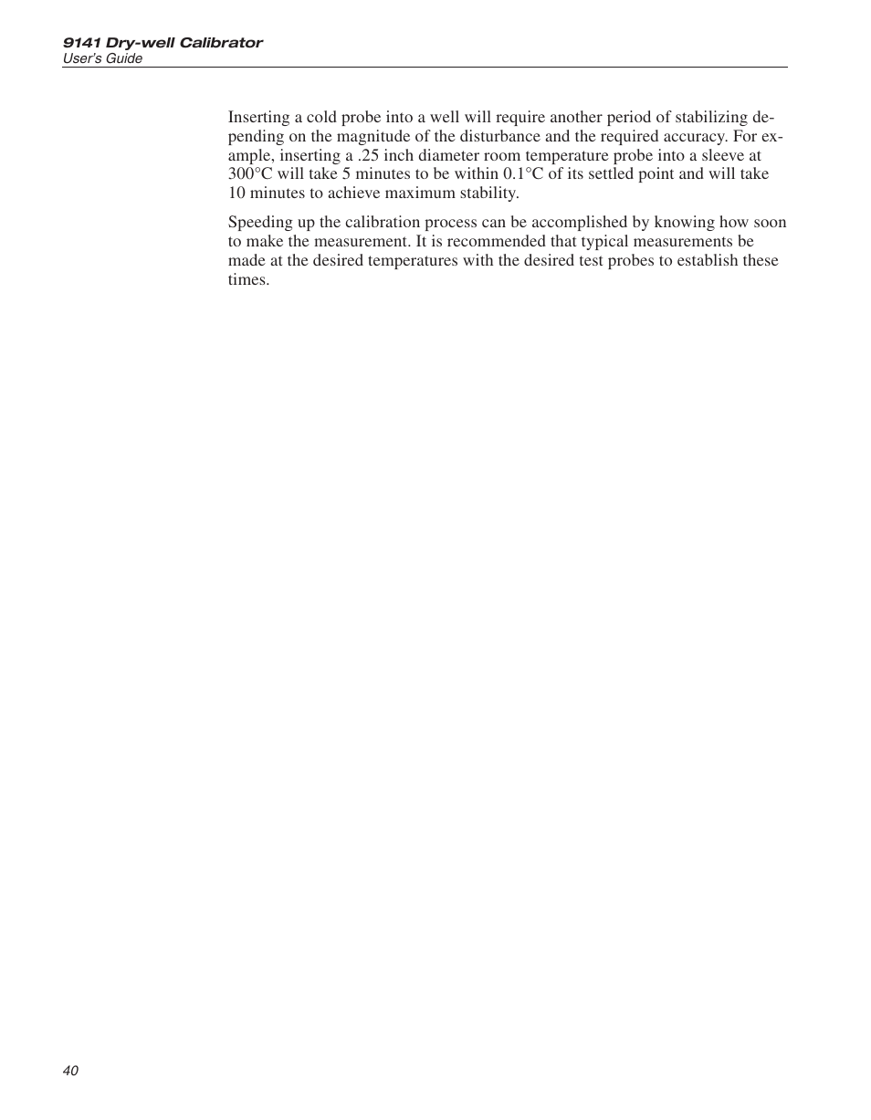 ThermoWorks 9141 HART SCIENTIFIC FIELD DRY-WELL TEMPERATURE CALIBRATORS User Manual | Page 42 / 50