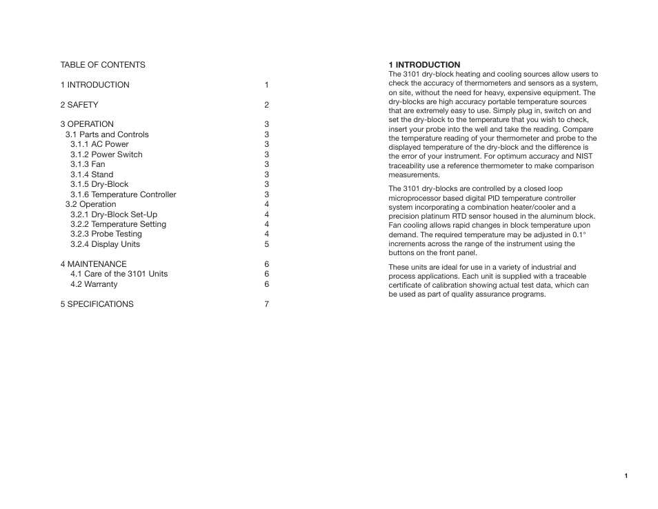 ThermoWorks 271-401 3101 MINI SUB-AMBIENT CALIBRATOR User Manual | Page 2 / 6