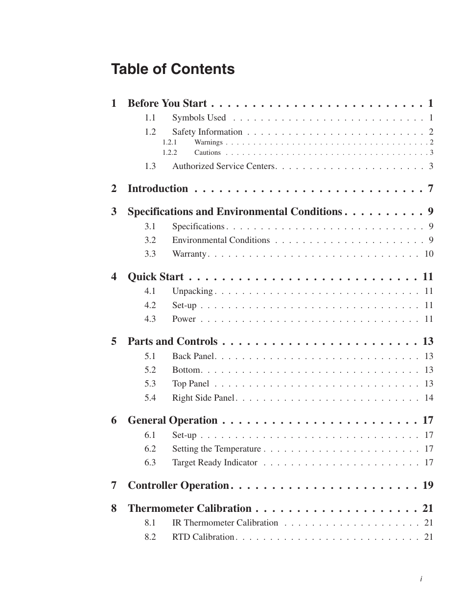 ThermoWorks 9135-156 HART SCIENTIFIC 3-POINT IR CALIBRATOR User Manual | Page 3 / 25
