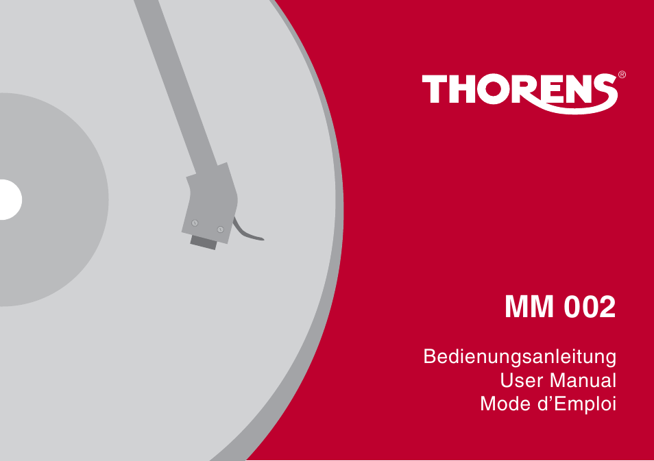 THORENS MM 002 User Manual | 18 pages