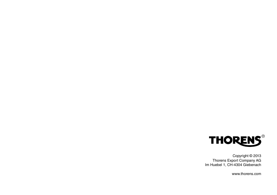 THORENS MM 002 User Manual | Page 17 / 18