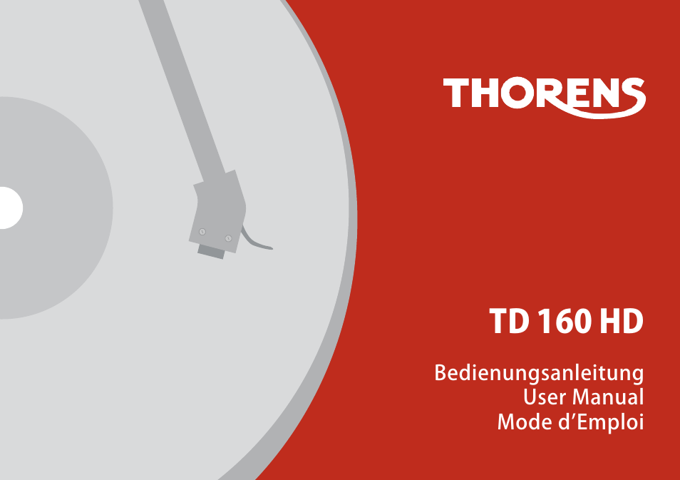 THORENS TD 160 HD User Manual | 60 pages