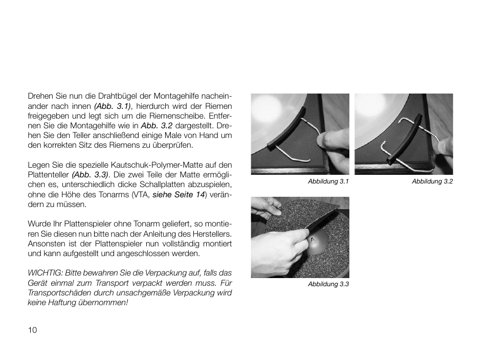 THORENS TD 160 HD User Manual | Page 10 / 60