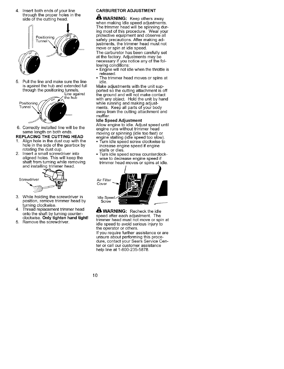 Craftsman 358.795580 User Manual | Page 10 / 28