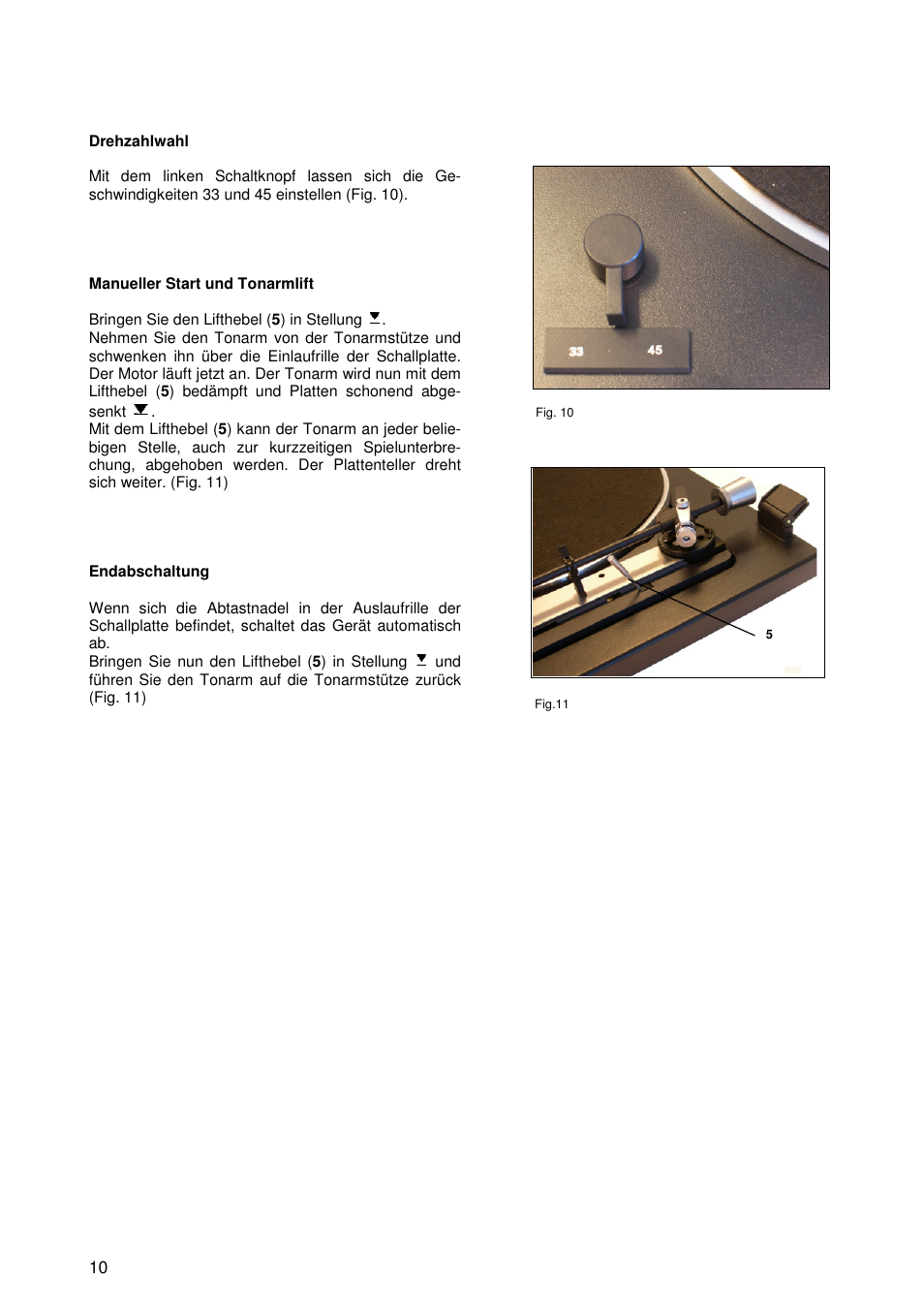 THORENS TD 235 User Manual | Page 10 / 15