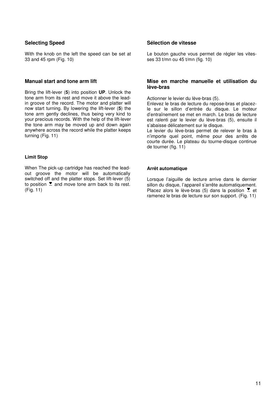 THORENS TD 235 User Manual | Page 11 / 15