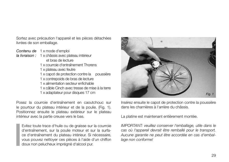 THORENS TD 700 User Manual | Page 29 / 40