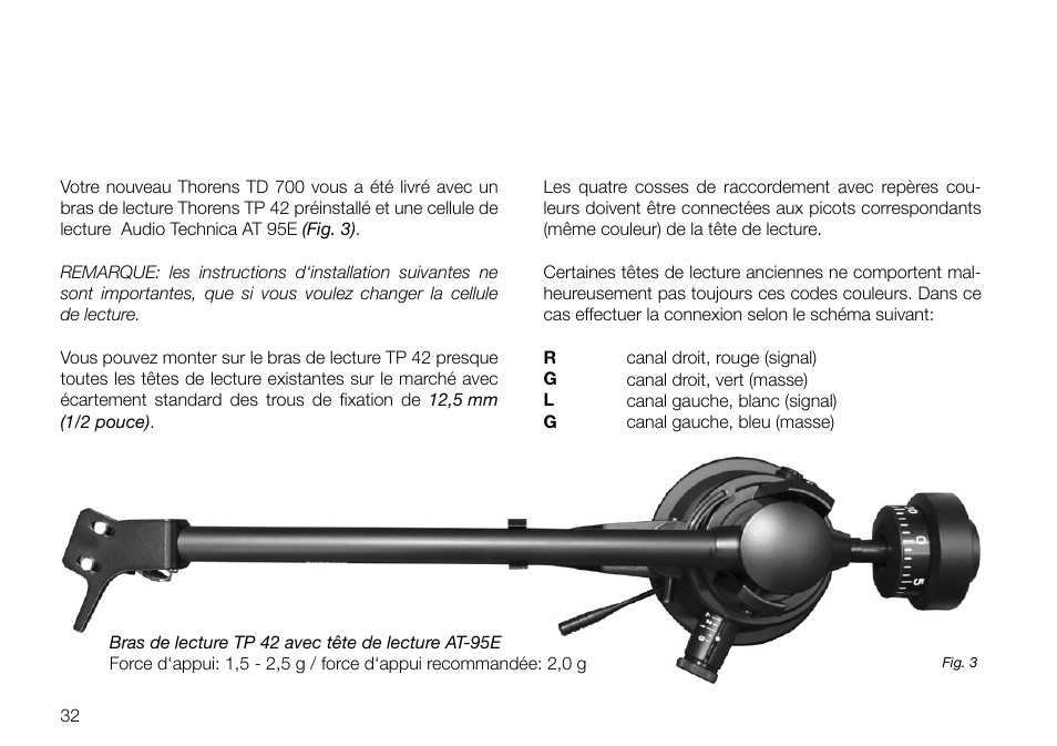 THORENS TD 700 User Manual | Page 32 / 40