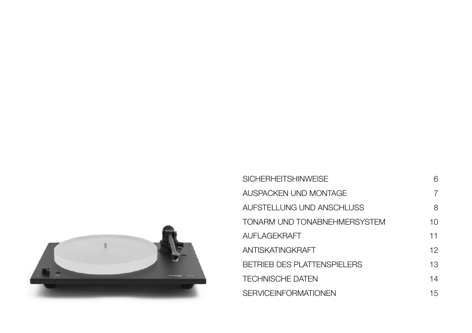 THORENS TD 700 User Manual | Page 4 / 40