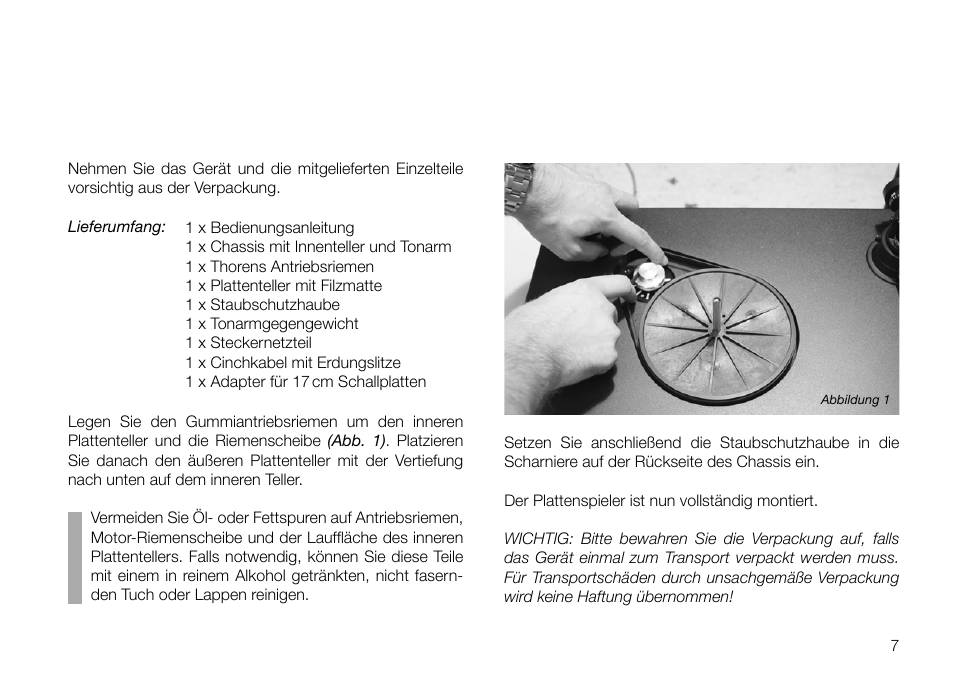 THORENS TD 700 User Manual | Page 7 / 40