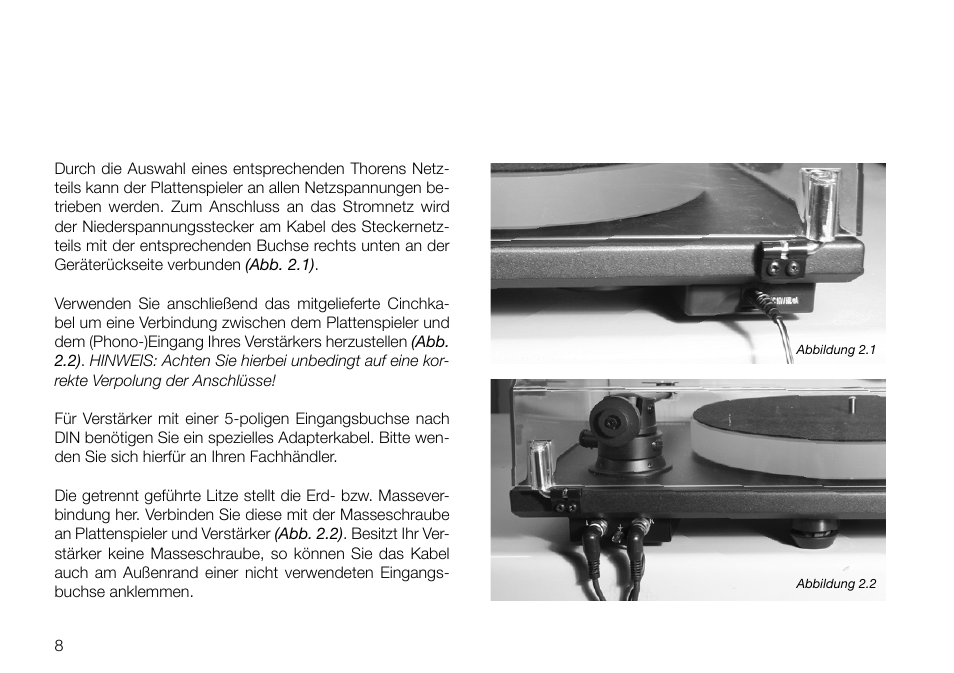 THORENS TD 700 User Manual | Page 8 / 40