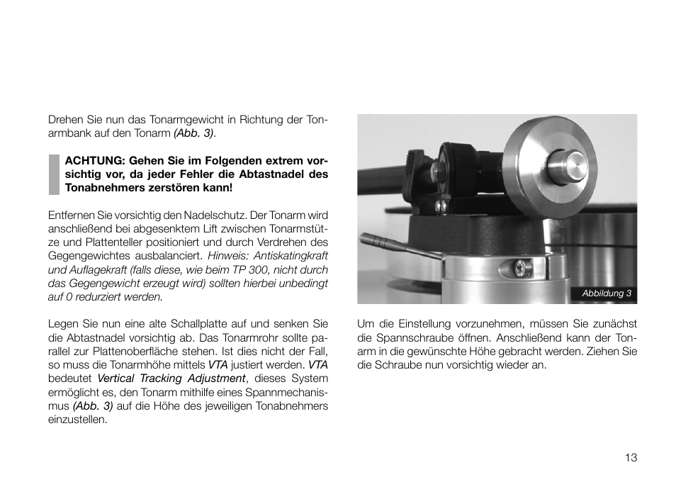 THORENS TD 2030 User Manual | Page 13 / 56