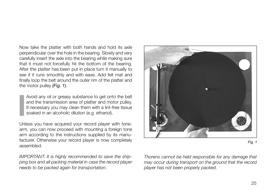 THORENS TD 2030 User Manual | Page 25 / 56