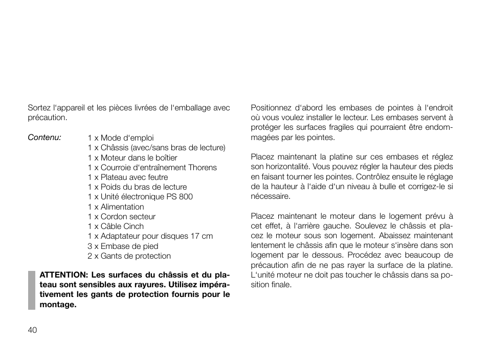 THORENS TD 2030 User Manual | Page 40 / 56