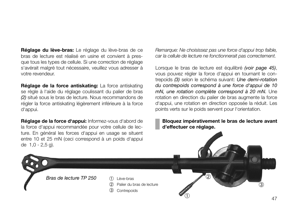 THORENS TD 2030 User Manual | Page 47 / 56
