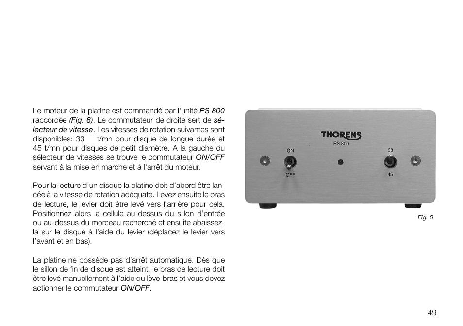 THORENS TD 2030 User Manual | Page 49 / 56