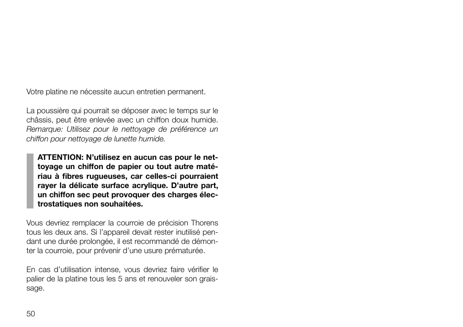 THORENS TD 2030 User Manual | Page 50 / 56