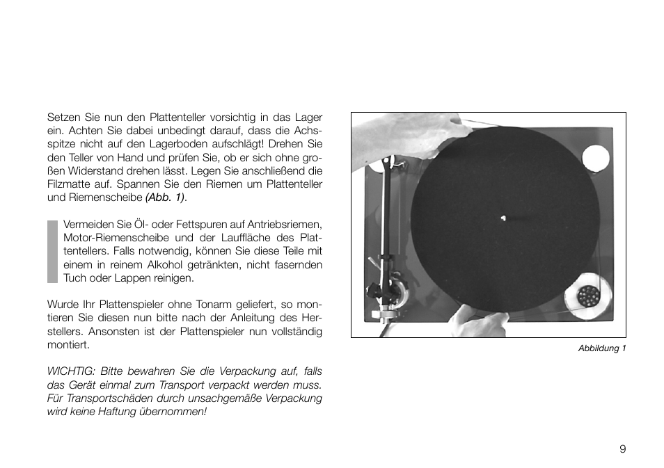 THORENS TD 2030 User Manual | Page 9 / 56