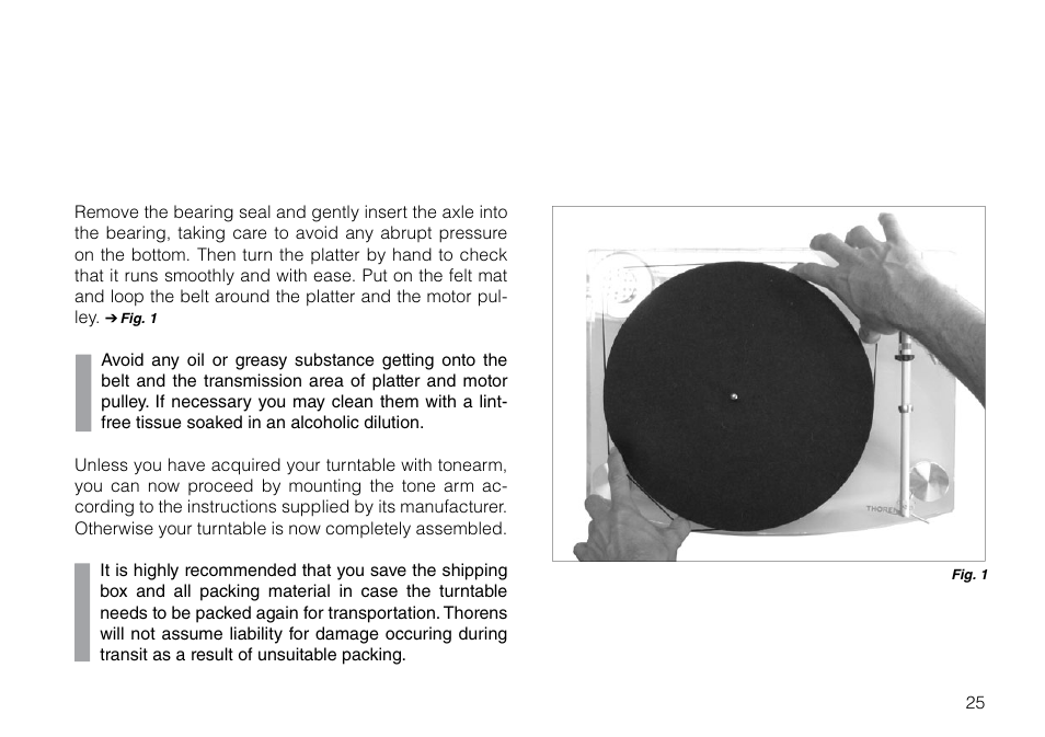 THORENS TD 2015 User Manual | Page 25 / 56