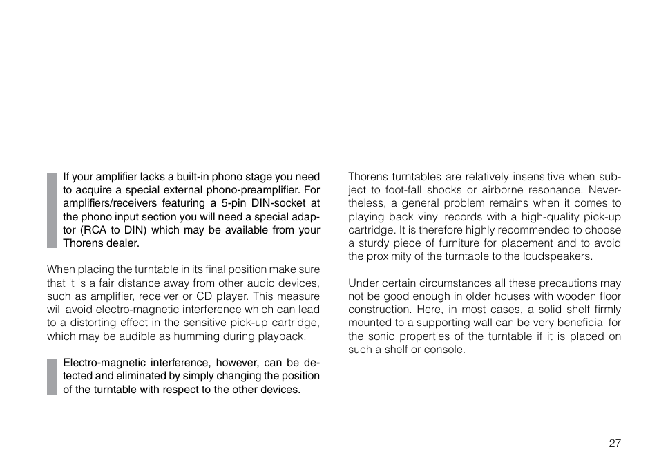 THORENS TD 2015 User Manual | Page 27 / 56