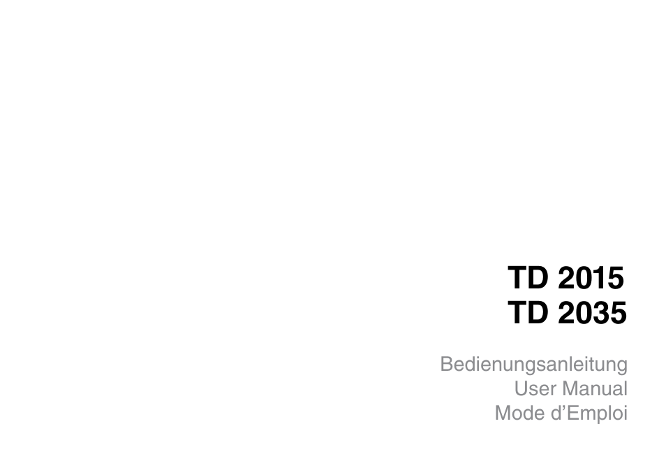 THORENS TD 2015 User Manual | Page 3 / 56