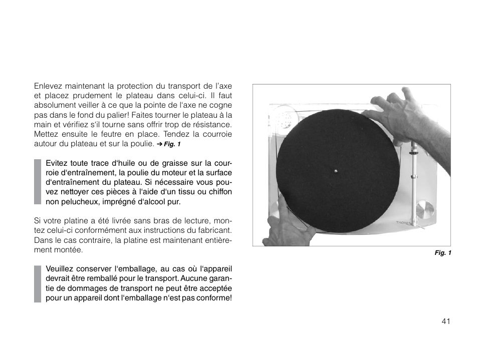 THORENS TD 2015 User Manual | Page 41 / 56