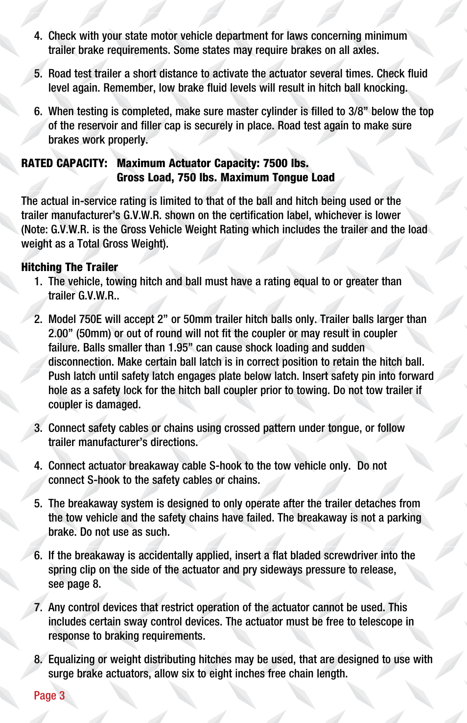 Tie Down 750E User Manual | Page 4 / 16