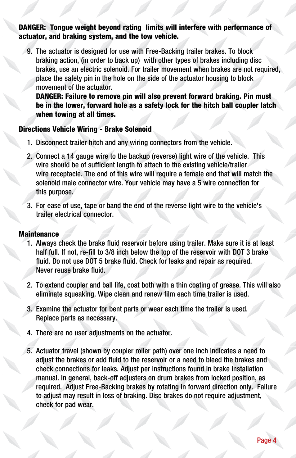 Tie Down 750E User Manual | Page 5 / 16