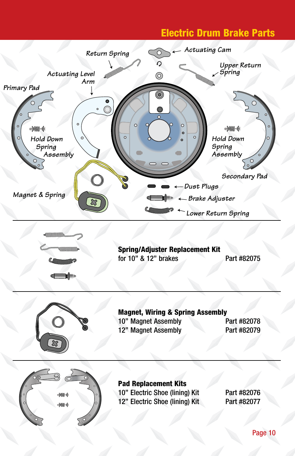 Electric drum brake parts | Tie Down Drum Brakes User Manual | Page 11 / 12