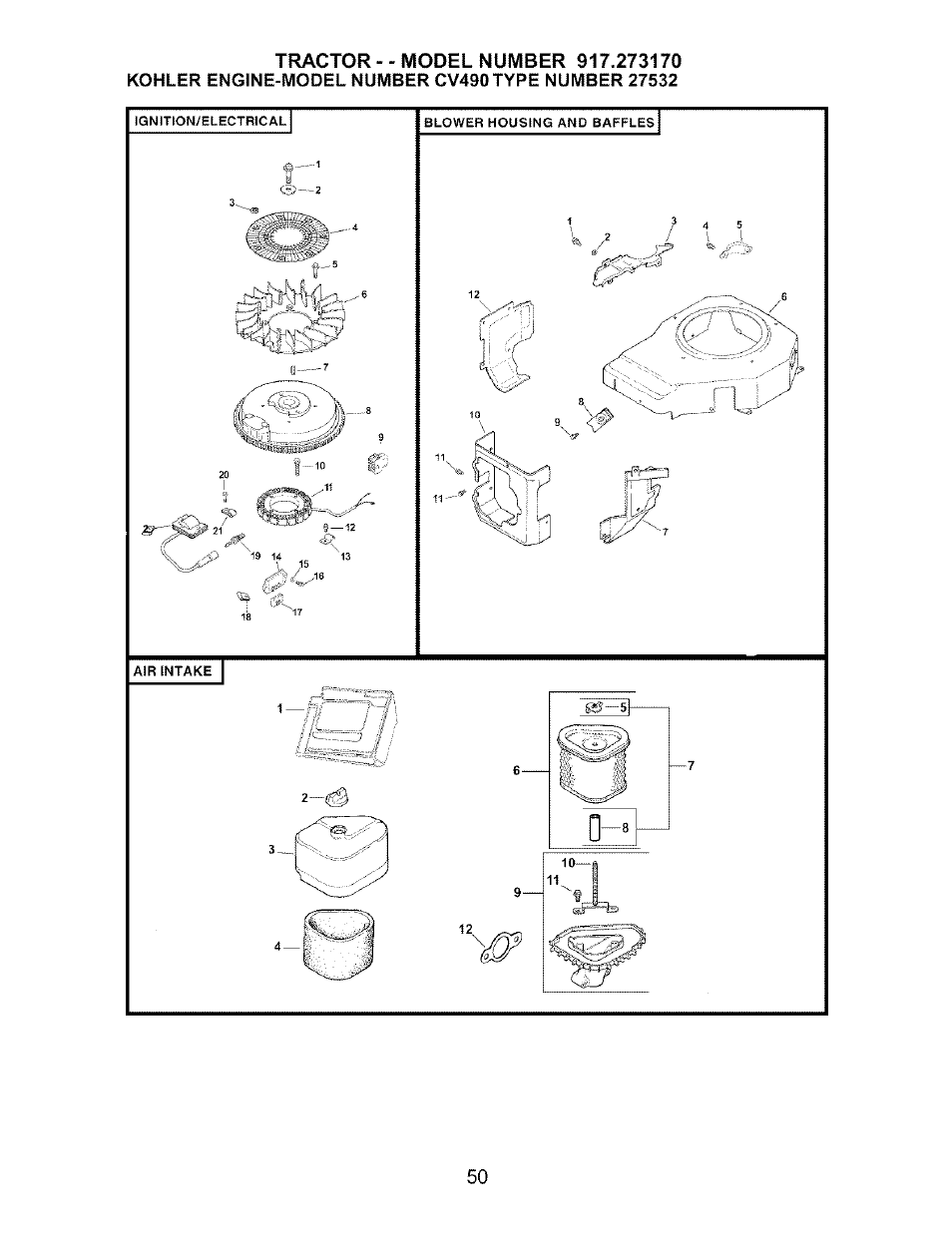 Craftsman 917.273170 User Manual | Page 50 / 56