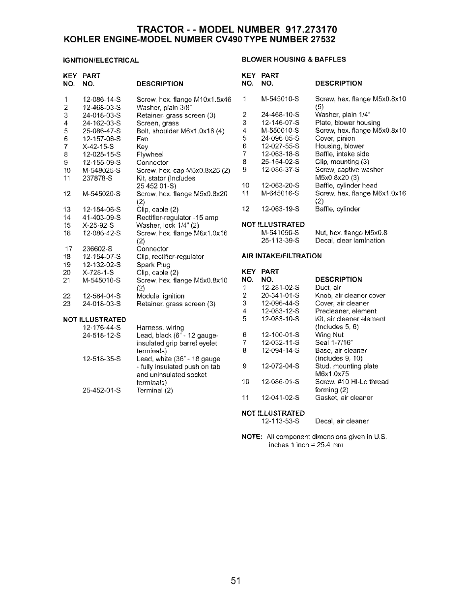 Craftsman 917.273170 User Manual | Page 51 / 56