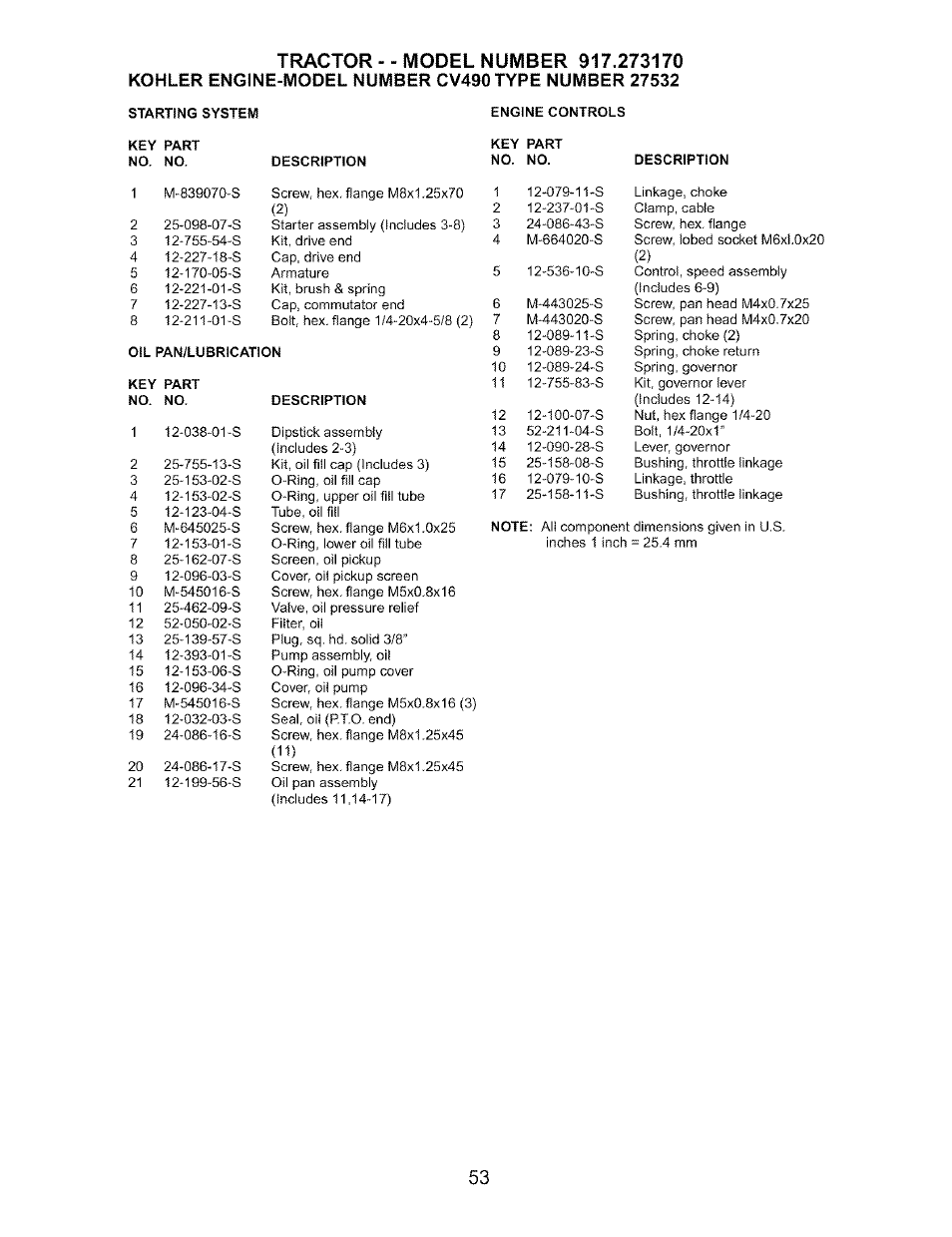 Craftsman 917.273170 User Manual | Page 53 / 56