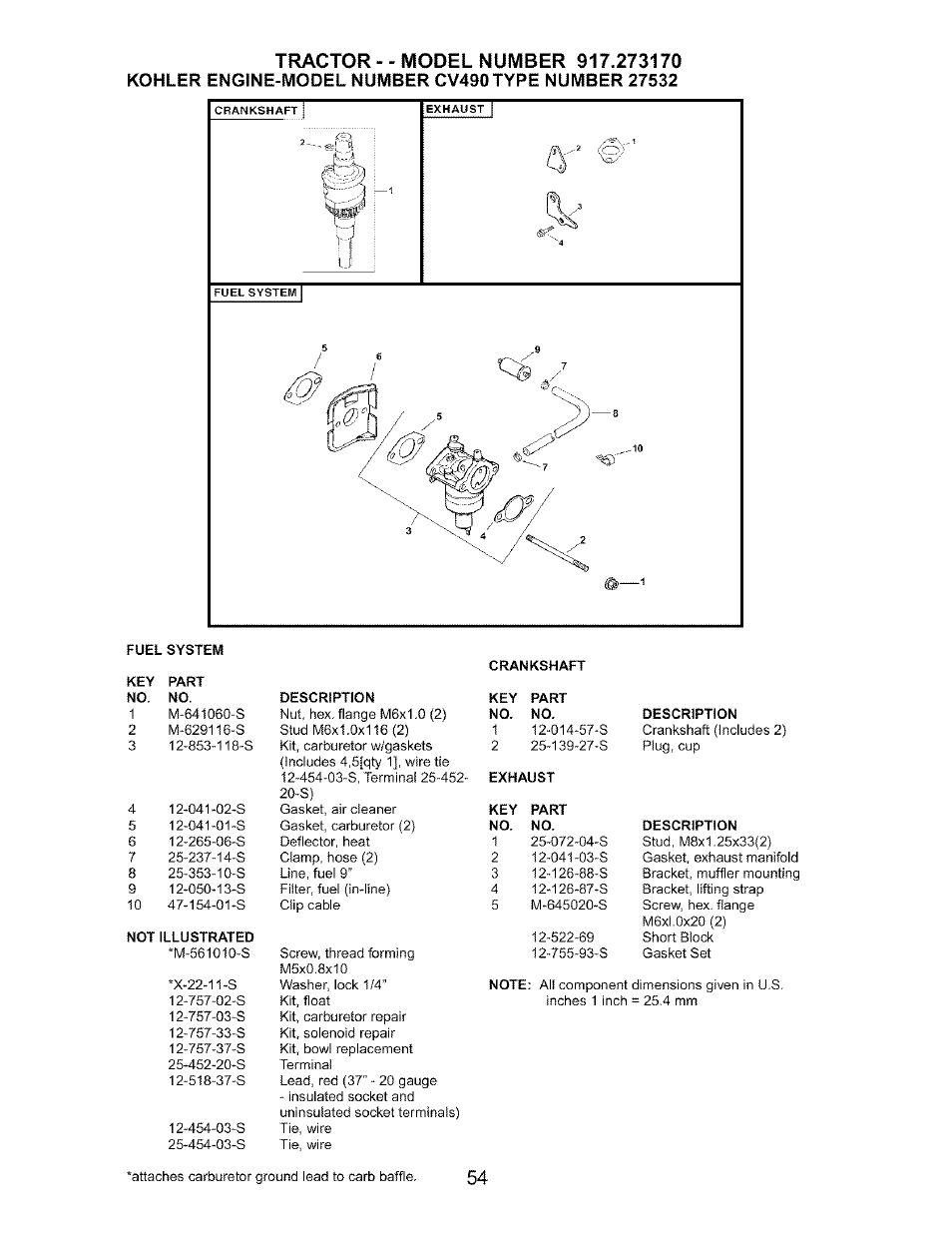 Craftsman 917.273170 User Manual | Page 54 / 56