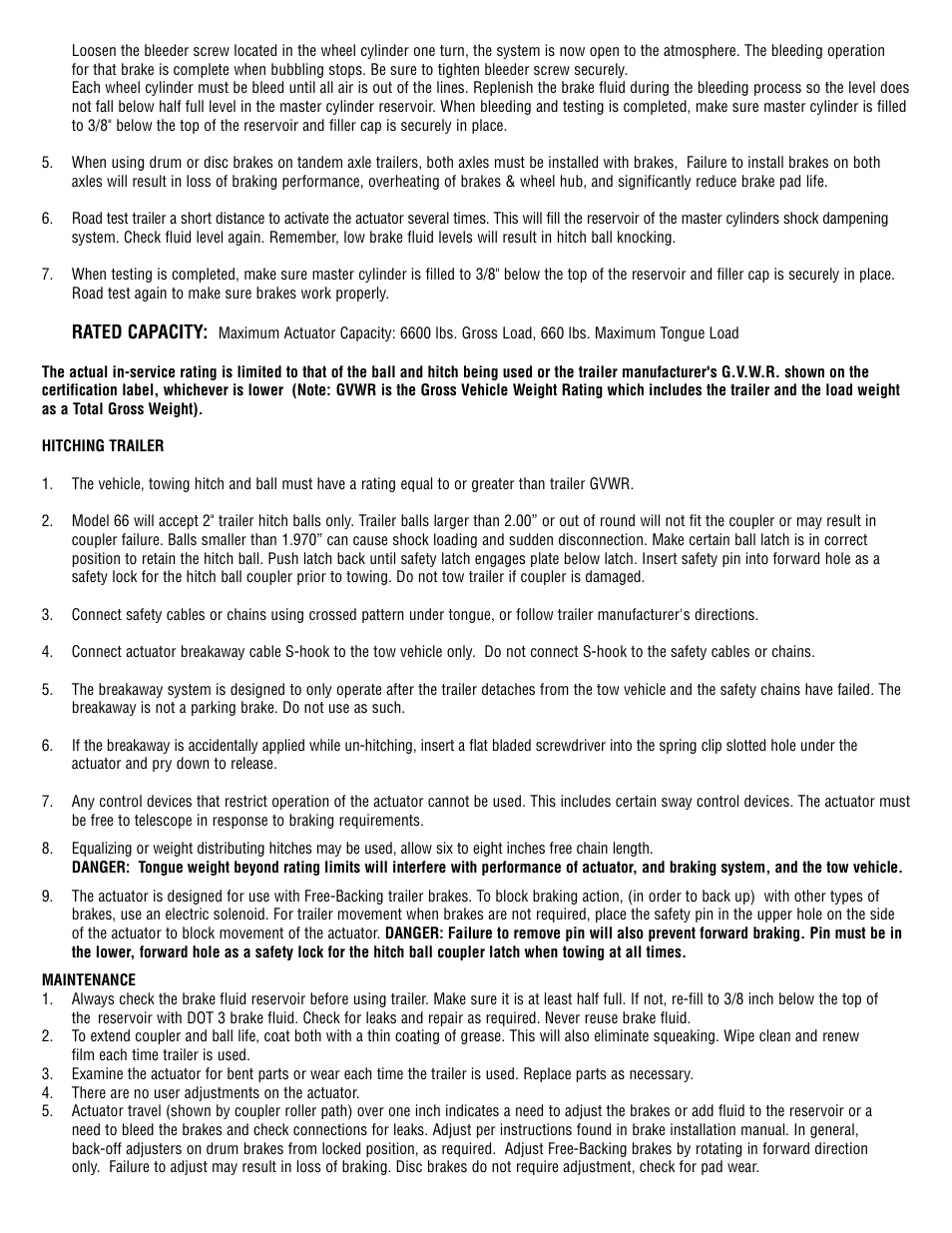 Tie Down 66 Actuator User Manual | Page 2 / 8