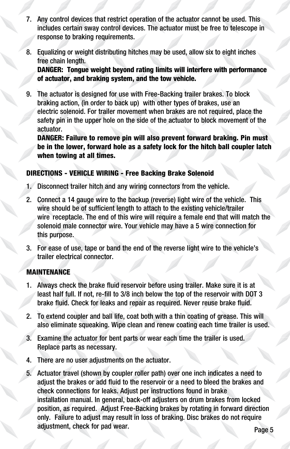 Tie Down LP850 User Manual | Page 5 / 16