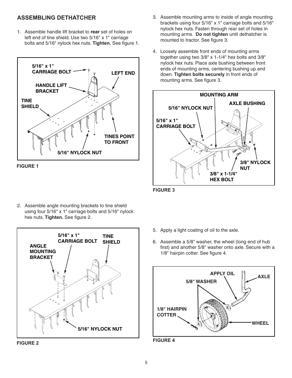 Craftsman TINE DETHATCHER 486.24312 User Manual | Page 5 / 12