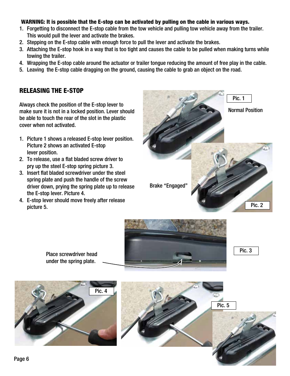 Tie Down 165 Raptor Actuator User Manual | Page 6 / 8