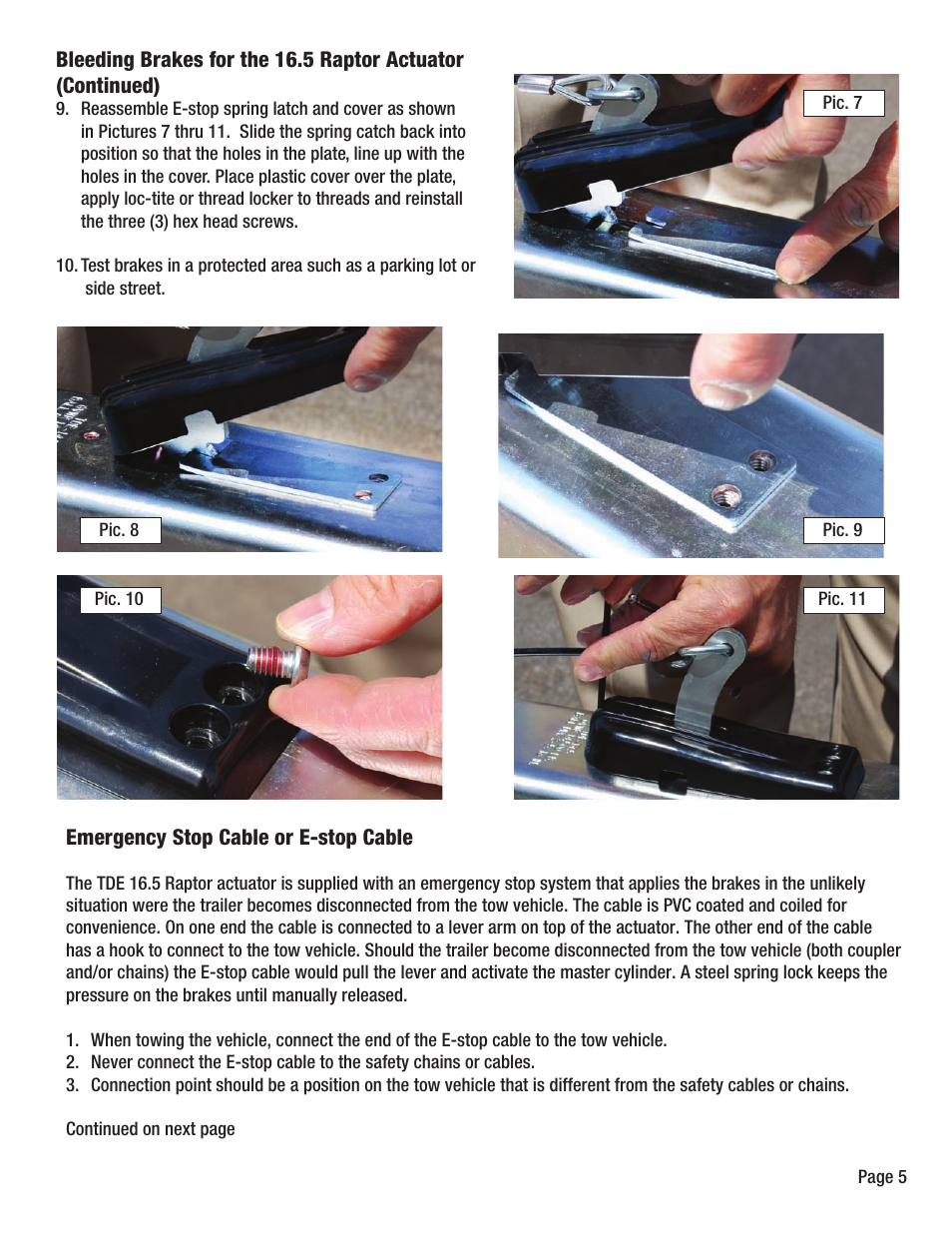 Tie Down LP16.5 User Manual | Page 5 / 8