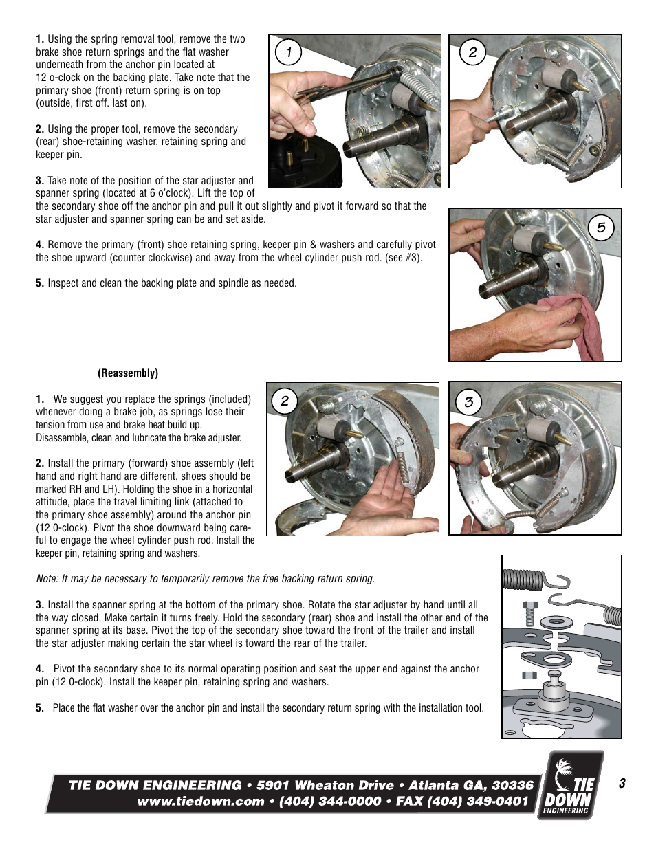 Tie Down Replacement Brake Shoes User Manual | Page 3 / 4