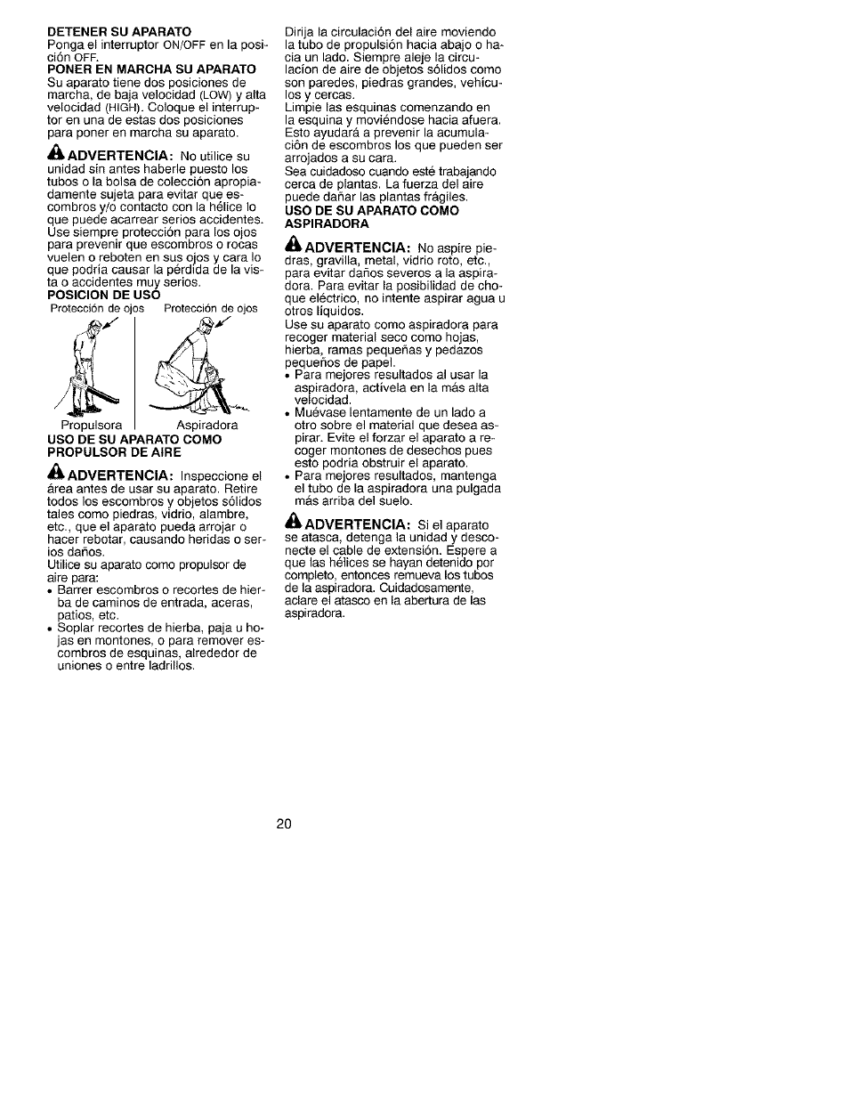 Craftsman 358.799400 User Manual | Page 20 / 23