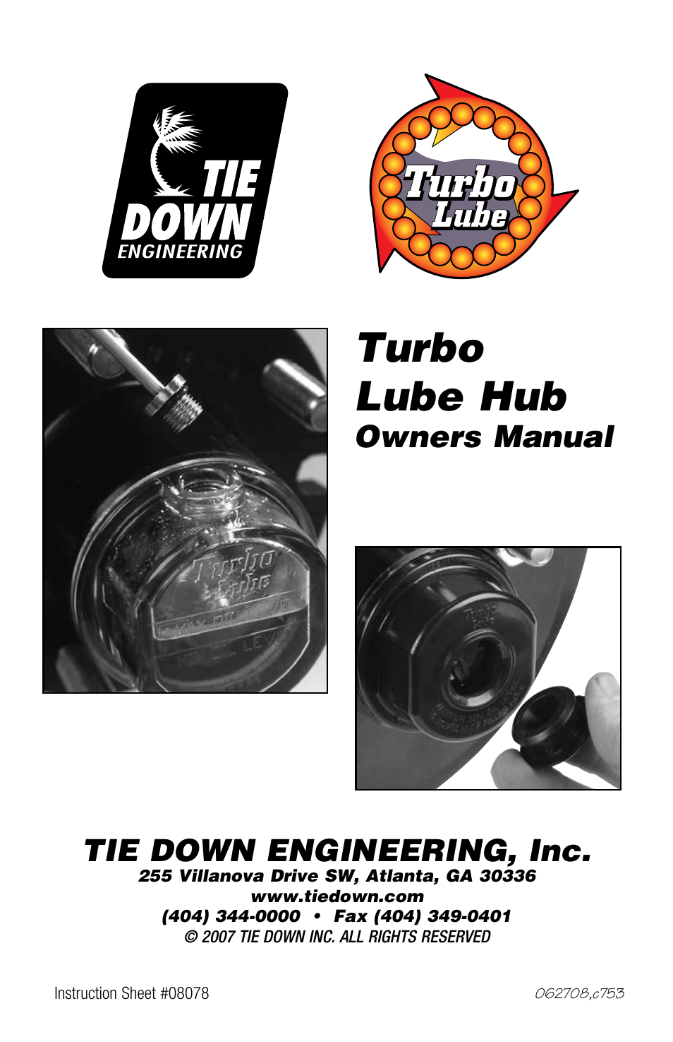 Tie Down Turbo Lube User Manual | 8 pages