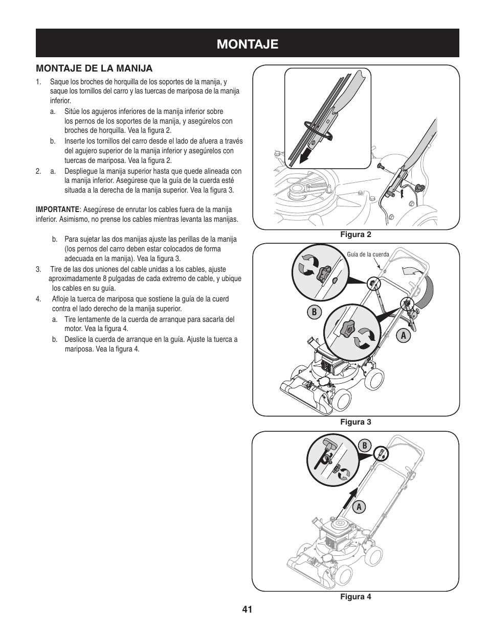 Montaje | Craftsman 247.77013.0 User Manual | Page 41 / 60