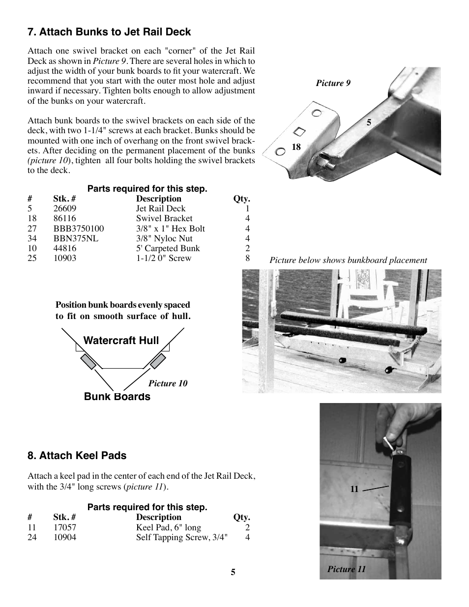 Tie Down Jet Rail User Manual | Page 5 / 9