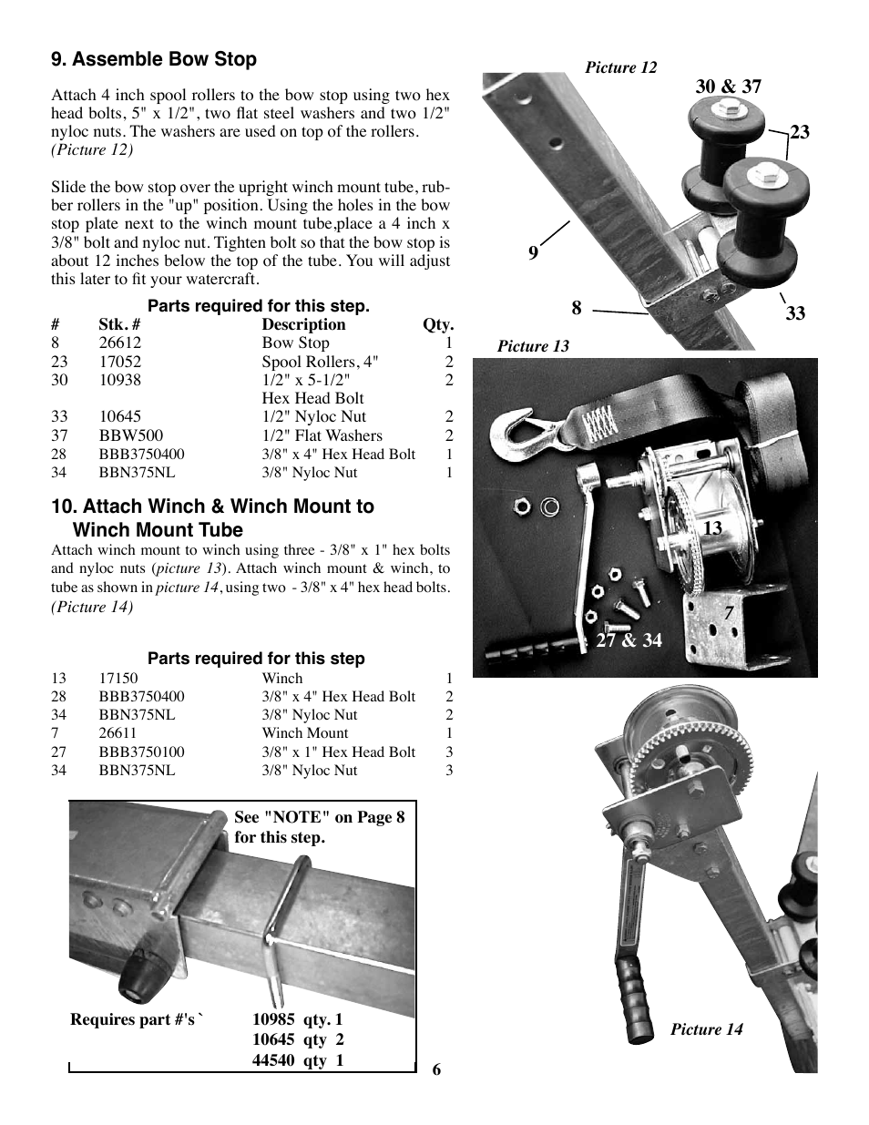 Tie Down Jet Rail User Manual | Page 6 / 9